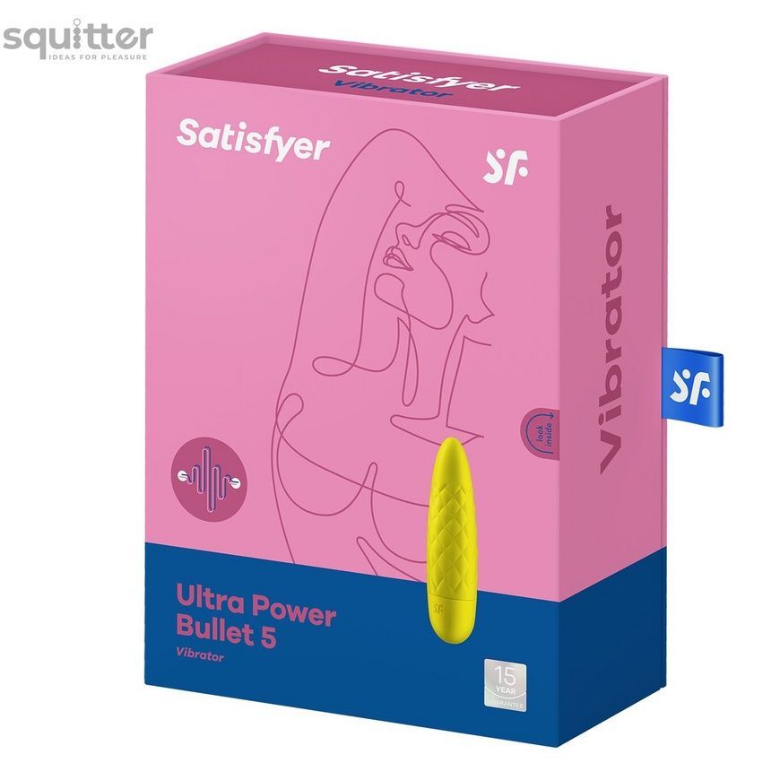 Мінівібратор Satisfyer Ultra Power Bullet 5 Yellow SO5430 - онлайн-сексшоп Сквітер