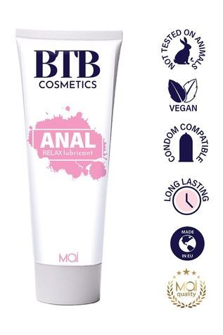 Анальна змазка на водній основі BTB ANAL RELAX (100 мл) SO7542 - онлайн-сексшоп Сквітер