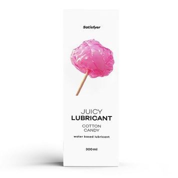 Лубрикант на водній основі Satisfyer Juicy Lubricant Cotton Candy water based 300 мл SX2719 - онлайн-сексшоп Сквітер