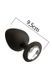 Анальная пробка с кристаллом MAI Attraction Toys №49 Black, длина 9,5см, диаметр 4смSO4632,1 - интернет-магазин интимных товаров Squitter