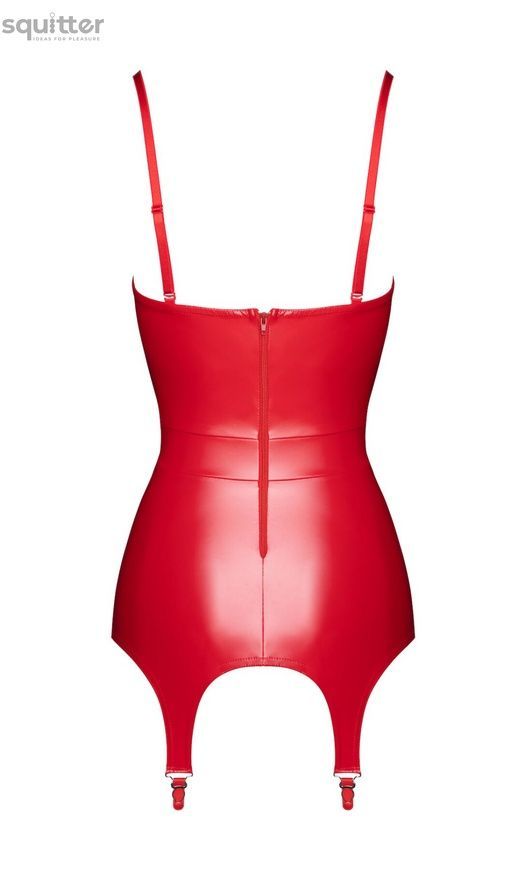 Корсет з підв'язками для панчіх Noir Handmade F368 Bombshell Fierce Corset-belt Red XL SX4097 - онлайн-сексшоп Сквітер