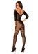 Сетчатый бодистокинг с имитацией подвязок Obsessive Bodystocking G329 S/M/L, black, с доступомSO7693,6 - интернет-магазин интимных товаров Squitter