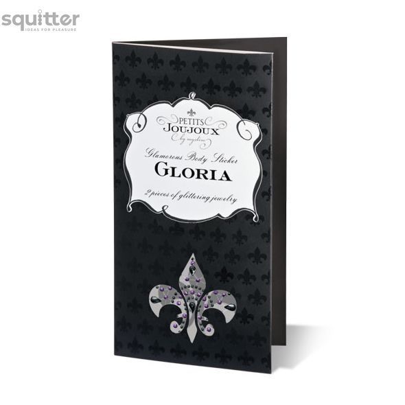 Пэстис из кристаллов Petits Joujoux Gloria set of 2 - Silver, украшение на грудь SO3134 - онлайн-сексшоп Сквитер
