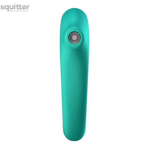 Вакуумный стимулятор с вибрацией Satisfyer Dual Kiss Green SO6116 - онлайн-сексшоп Сквитер