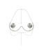 Прикраса на груди Obsessive Kisselie jewelry bra SX3602,2 - інтернет-магазин інтимних товарів Squitter
