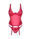 Прозорий корсет Obsessive Lacelove corset M/L Red, мереживо, підв&rsquo;язки для панчіх SO8650,3 - інтернет-магазин інтимних товарів Squitter