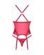 Прозорий корсет Obsessive Lacelove corset M/L Red, мереживо, підв&rsquo;язки для панчіх SO8650,4 - інтернет-магазин інтимних товарів Squitter