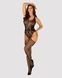 Бодистокинг Obsessive Bodystocking G324 XL/XXL black, силуэтный рисунокSO7246,3 - интернет-магазин интимных товаров Squitter