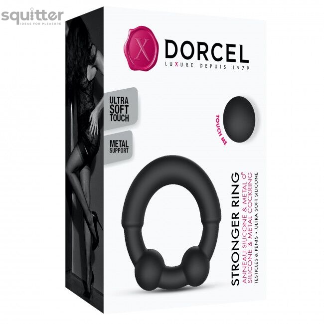 Эрекционное кольцо с металлическими вставками Dorcel STRONGER RING SO5077 фото