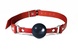 Кляп силіконовий Feral Feelings Silicon Ball Gag Red/Black, червоний ремінець, чорна кулька SO8268 фото 1