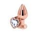 Анальна пробка NS Novelties Rear Assets - Rose Gold Heart - Medium - Clear SX4369,1 - інтернет-магазин інтимних товарів Squitter