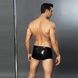 Эротические мужские лаковые трусы со шнуровкой One Size BlackSO3692,2 - интернет-магазин интимных товаров Squitter