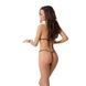 Комплект белья MELISSA BIKINI black XXL/XXXL - Passion: лиф со шнуровкой и трусики стрингиEL15903,2 - интернет-магазин интимных товаров Squitter
