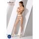 Эротические колготки-бодистокинг Passion S021 white, в крупную сетку с высоким пояскомPSS021W,2 - интернет-магазин интимных товаров Squitter