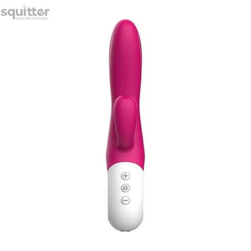 Вібратор-кролик Liebe Bend It Plus Rechargeable Cerise, гнучкий, 2 мотори, 10 режимів SX4646 - онлайн-сексшоп Сквітер