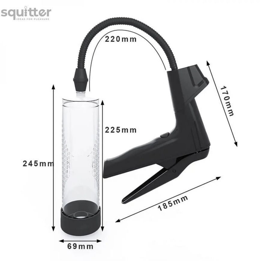Вакуумна помпа Men Powerup MEN Air Gun Penis Pump SX4046 - онлайн-сексшоп Сквітер