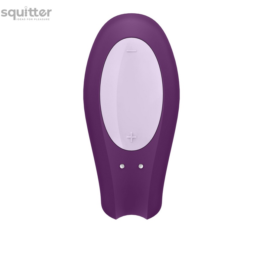 Смарт-вибратор для пар Satisfyer Double Joy Violet с широким клиторальным стимулятором SO3899 фото