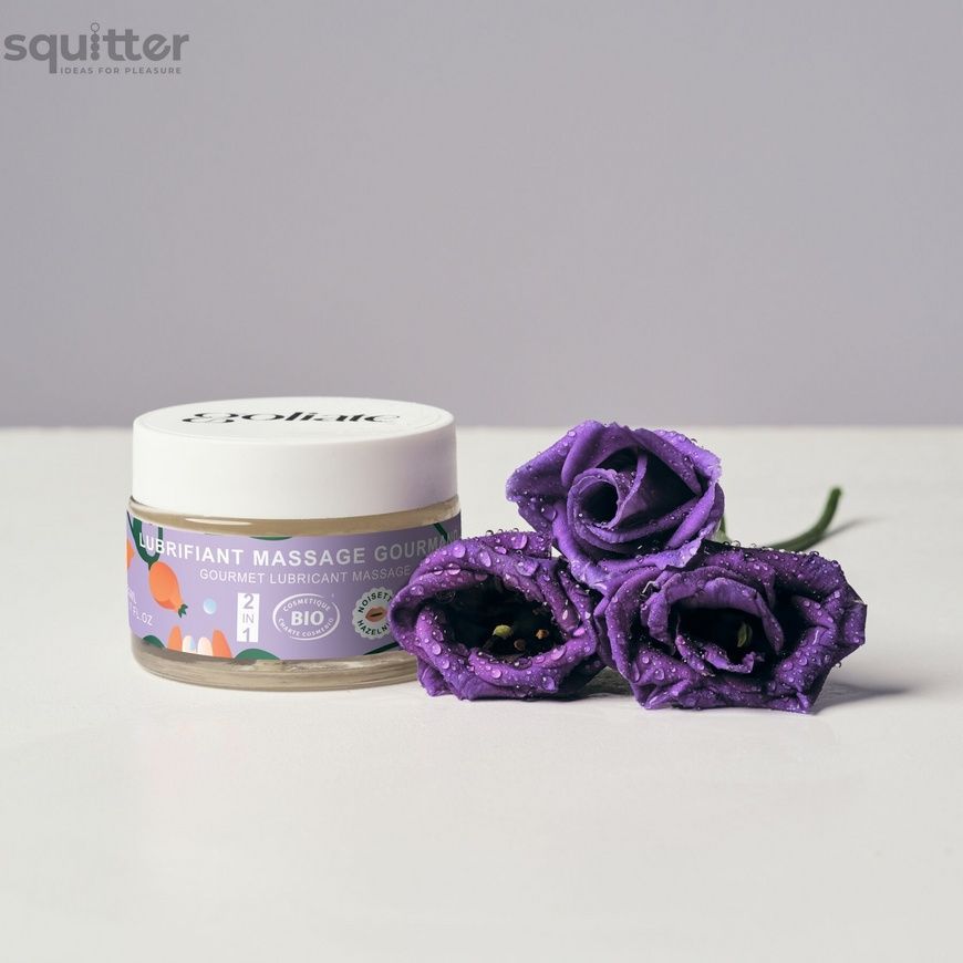 Масажна олія-лубрикант з ароматом та смаком фундука Goliate Couple Gourmand Noisette 50 мл SX3011 - онлайн-сексшоп Сквітер