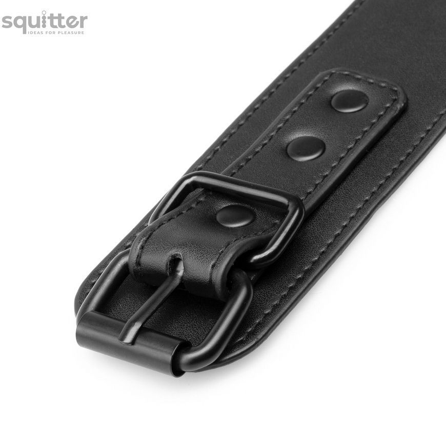 Наручники Bedroom Fantasies: Faux Leather Handcuffs One Size, чорні SO8803 - онлайн-сексшоп Сквітер