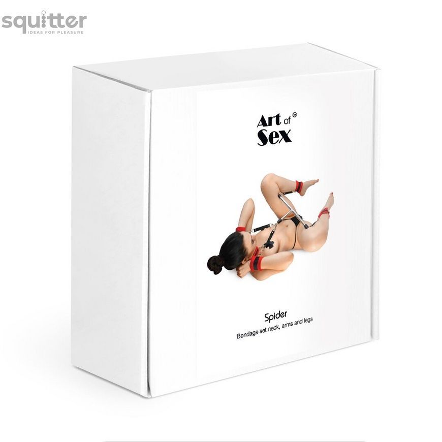 Распорка для шеи, рук и ног Art of Sex Bondage Set - Spider SO8295 - онлайн-сексшоп Сквитер