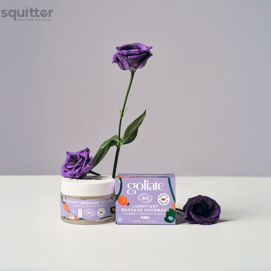 Масажна олія-лубрикант з ароматом та смаком фундука Goliate Couple Gourmand Noisette 50 мл SX3011 - онлайн-сексшоп Сквітер