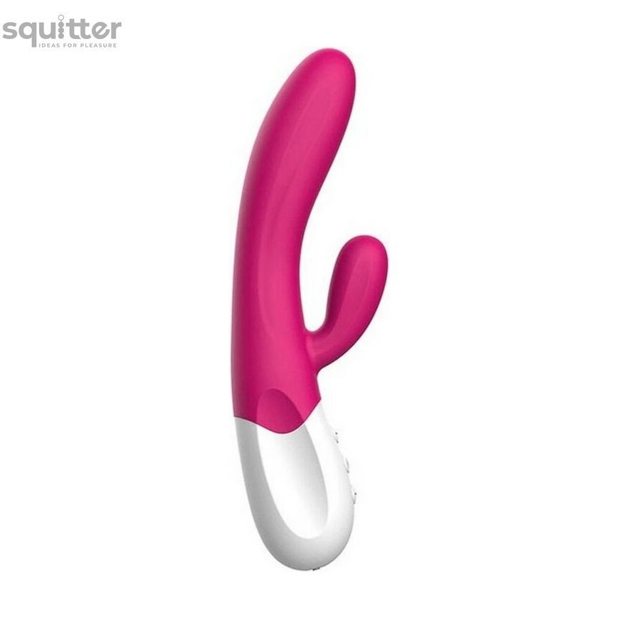 Вібратор-кролик Liebe Bend It Plus Rechargeable Cerise, гнучкий, 2 мотори, 10 режимів SX4646 - онлайн-сексшоп Сквітер