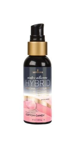 Смазка водно-силиконовая Sensuva Hybrid Cotton Candy (57 мл) без сахара, можно для оральных ласк SO3241 - онлайн-сексшоп Сквитер