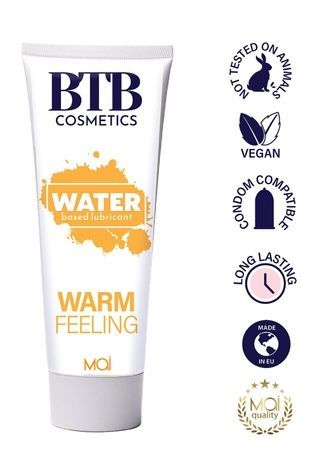 Розігрівальна змазка на водній основі BTB WARM FEELING (100 мл) SO7543 - онлайн-сексшоп Сквітер