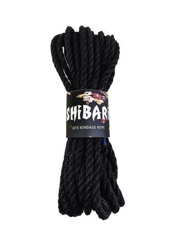 Джутовая веревка для Шибари Feral Feelings Shibari Rope, 8 м черная SO4004 - онлайн-сексшоп Сквитер