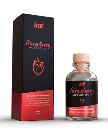 Массажный гель для интимных зон Intt Strawberry (30 мл) SO5593 - онлайн-сексшоп Сквитер