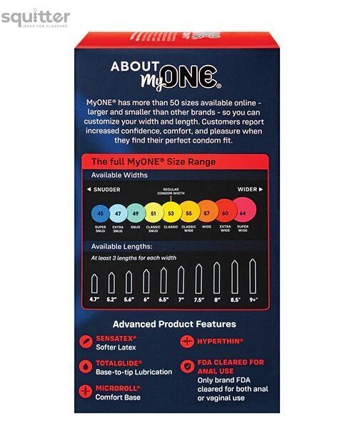 Презервативи MyONE Super Wide 10 шт, картонна коробка SX1254 - онлайн-сексшоп Сквітер