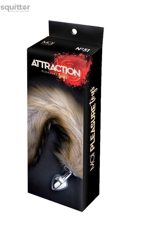 Анальная пробка Лисий Хвост MAI Attraction Toys №51, размер пробки 7х3см, общая длина 50см SO4633 - онлайн-сексшоп Сквитер