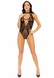 Leg Avenue Net and lace halter bodysuit OS Black SO7898 фото 9