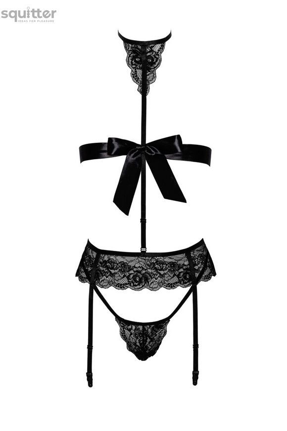 Комплект Kissable Bondage Kiss Set Black S/M SX1962 - онлайн-сексшоп Сквітер