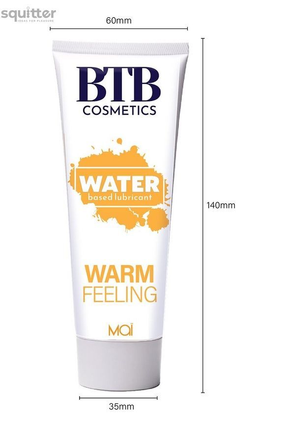 Разогревающая смазка на водной основе BTB WARM FEELING (100 мл) SO7543 - онлайн-сексшоп Сквитер