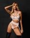 Комплект Obsessive Premisis White 3-pcs crotchless set L/XL SX3119,4 - інтернет-магазин інтимних товарів Squitter