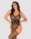 Ажурный бодистокинг под паутину Obsessive Bodystocking G325 black S/M/L, черный, комбинезон, имитациSO7247,1 - интернет-магазин интимных товаров Squitter