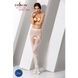 Эротические колготки-бодистокинг Passion S007 white, красивые ажурные колготки с вырезомPSS007W,2 - интернет-магазин интимных товаров Squitter