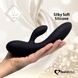 Гибкий вибратор кролик с двумя моторами FeelzToys Lea Rabbit Vibrator Black SO4433 фото 4