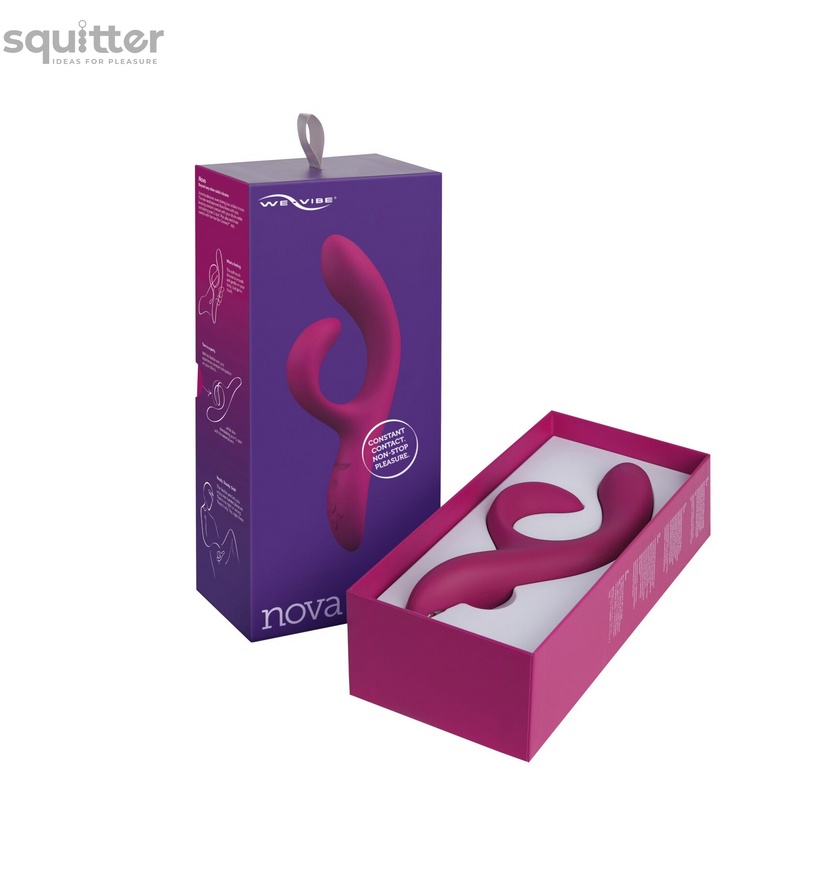 Смарт вибратор-кролик We-Vibe Nova Fuchsia, эргономичный, регулируемый угол наклона ствола SO6930 фото