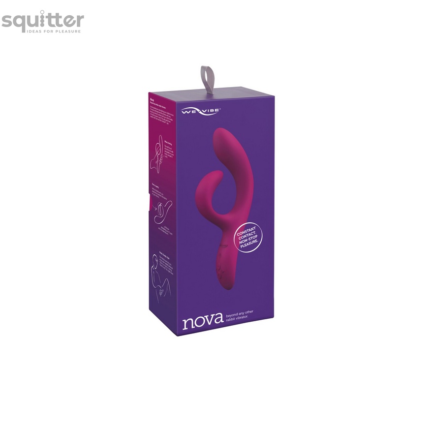 Смарт вибратор-кролик We-Vibe Nova Fuchsia, эргономичный, регулируемый угол наклона ствола SO6930 фото