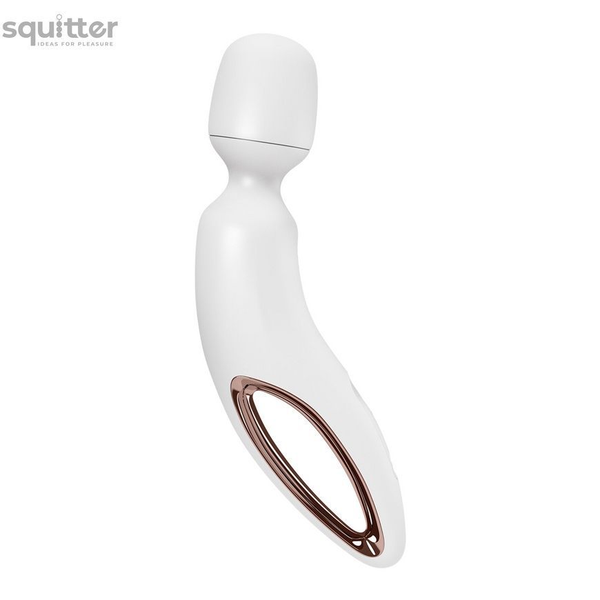 Вібромасажер Satisfyer Wand-erland (White/Rosegold) SX2697 - онлайн-сексшоп Сквітер