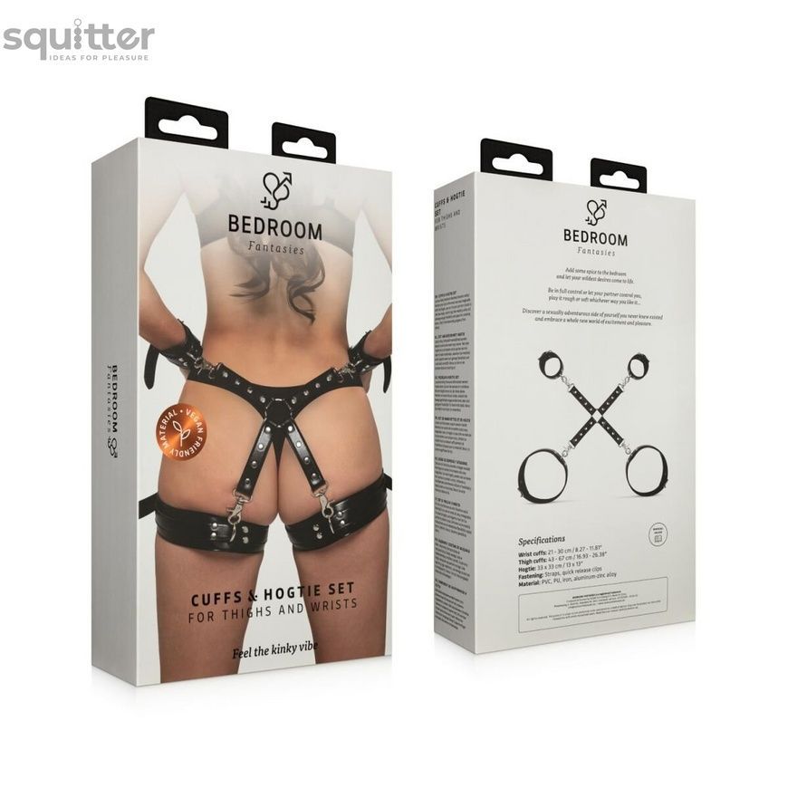 Фіксатори Bedroom Fantasies Cuffs & Hogtie Set SX3068 - онлайн-сексшоп Сквітер