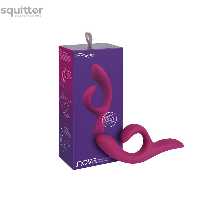 Смарт вибратор-кролик We-Vibe Nova Fuchsia, эргономичный, регулируемый угол наклона ствола SO6930 фото