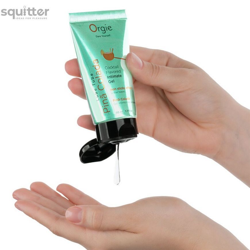 Лубрикант на водній основі Orgie Lube Tube Pina Colada, 50 мл, смак та аромат піна колади SX1516 - онлайн-сексшоп Сквітер