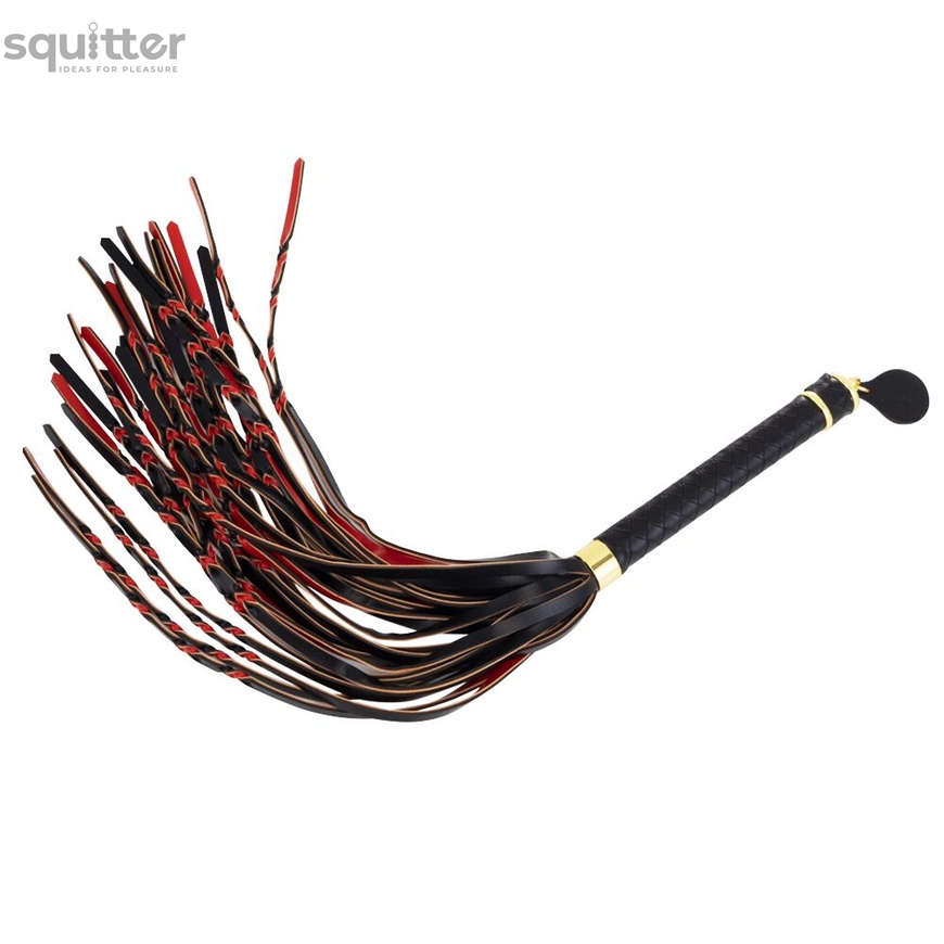 Флогер LOCKINK SEVANDA Red & Black Braided Tail Flogger SX0876 фото