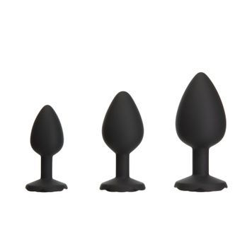 Набір силіконових анальних пробок BMS Roses Til&rsquo; Dawn Silicone Anal Plug Kit Starter Kit Black SX3150 - онлайн-сексшоп Сквітер