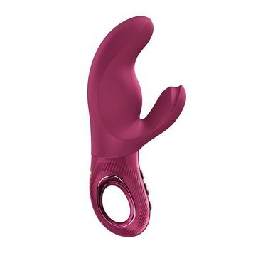 Вібратор-кролик Fun Factory MISS BI Wine Red, 2 незалежні мотори, діаметр 4,2 см SX4244 - онлайн-сексшоп Сквітер