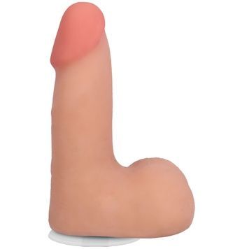 Фалоімітатор Doc Johnson The Realistic Cock ULTRASKYN - 5 Inch with Balls Vanilla SX4482 - онлайн-сексшоп Сквітер