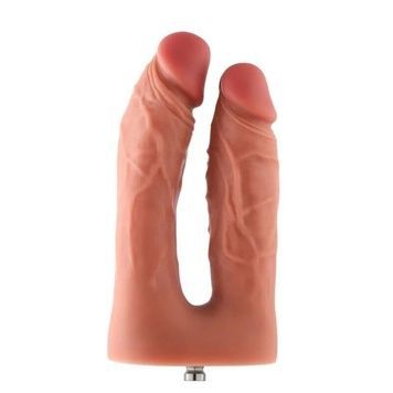 Подвійний фалоімітатор для секс-машин Hismith Silicone Double Penetrator Dildo, система KlicLok SX4008 - онлайн-сексшоп Сквітер